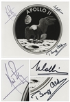 Apollo 11 Crew Signed 10 x 8 NASA Photo of the Mission Insignia -- Near Fine With Bold, Uninscribed Signatures -- With Steve Zarelli COA